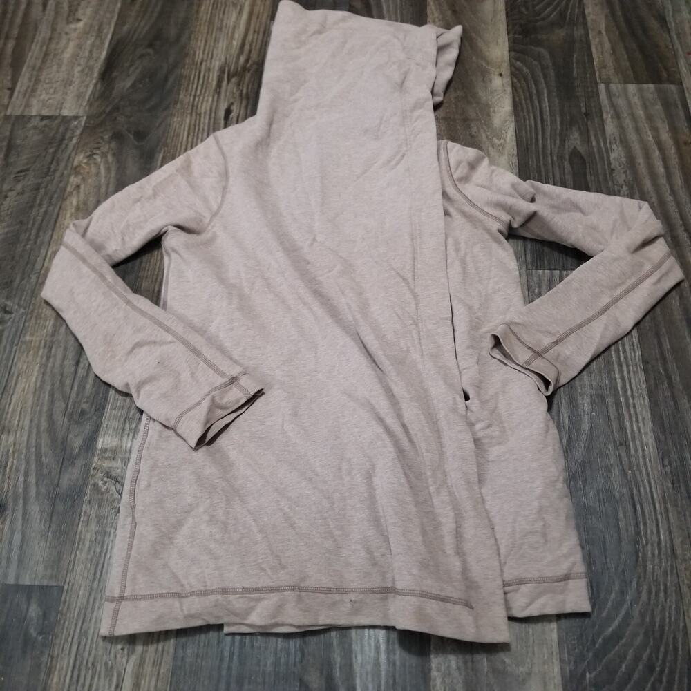 LULULEMON Asymmetric Snap Button Jacket Heathered Sz‎ 6 Cardigan